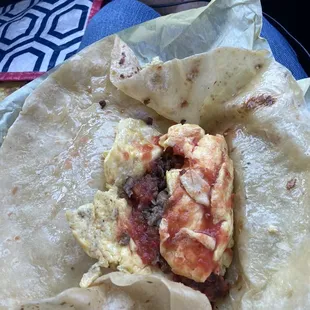 Burrito inside