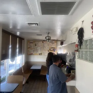 Inside waiting to order