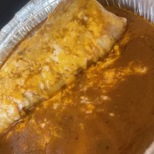 Red chili burrito