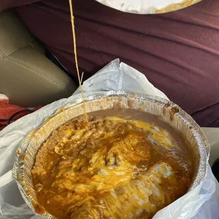 Beef and chicken dinner