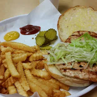 Grilled chicken sandwich