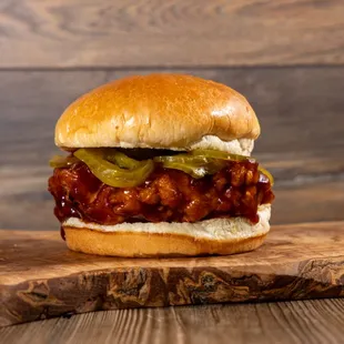 Honey BBQ chicken sandwich