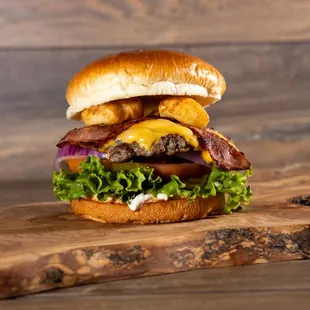 Cheese curd burger