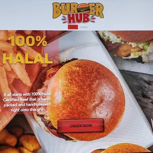 a picture of a hamburger and fries