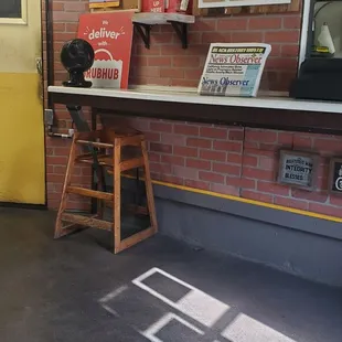 Counter inside