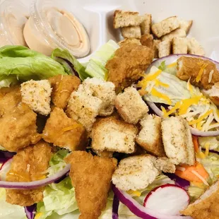 Chicken salad with house sauce