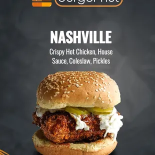 a chicken sandwich on a bun