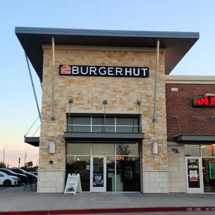 the front of the restaurant