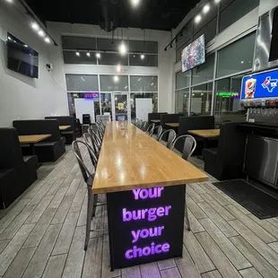 Interior dining area
