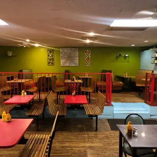 the interior of a restaurant