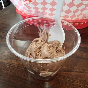 Scoop of ice cream
