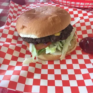 Absolutely the best burgers around! This particular location has been the best of all the Burger Islands I have been too!