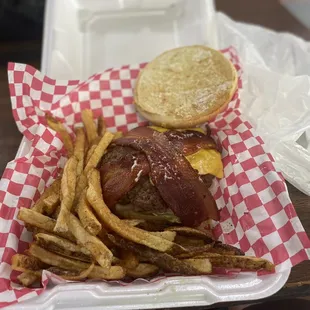 Bacon Cheeseburger Seasoned Fries