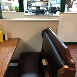 Why is the desk staff in the kitchen talking