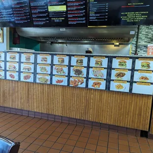 Pictures of available burgers