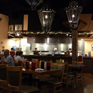 interior, sushi and sashimi