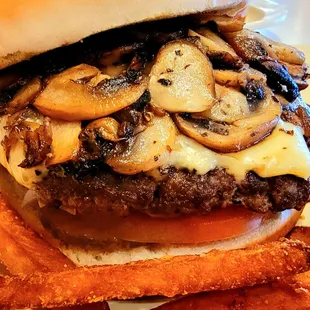 Swiss Mushroom Burger