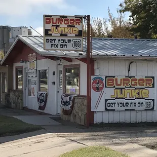 Dive on the outside, '50s diner on the inside.