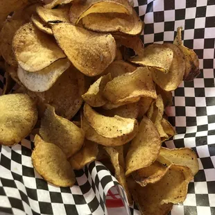 Fresh made potato chips
