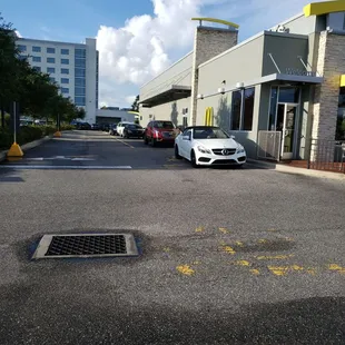Actual busy drive thru@ McDonalds.