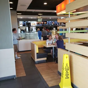 People eating @ McDonald&apos;s