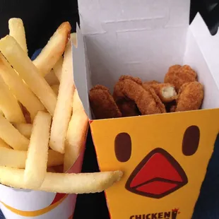 Chicken fries &amp; small french fries