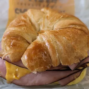 Double Ham, Egg, &amp; Cheese Croissan&apos;wich