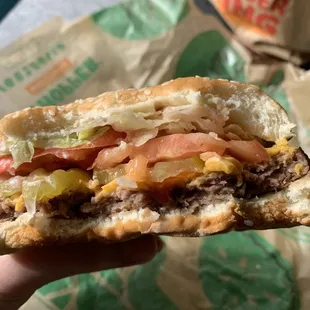 Impossible Whopper w/ cheese ($3.50 on Wednesdays with app!)