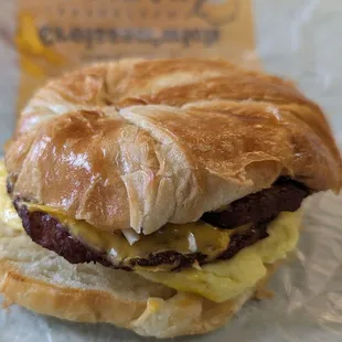 Double Sausage, Egg, &amp; Cheese Croissan&apos;wich