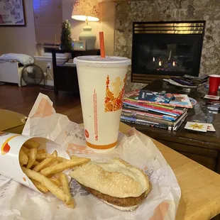 Enjoying the OG, yes the Original Chicken Sandwich from BK, came out in 1979.  Long before Popeyes.