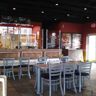 the inside of the restaurant