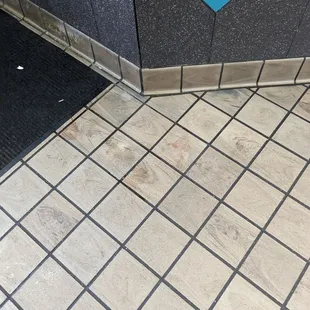 Floor were the slushie machine is