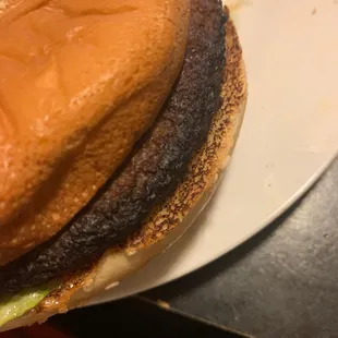 Burnt patty