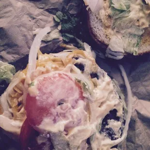 Another shot of the new four cheese whopper. Barf