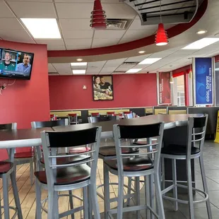 the inside of the restaurant