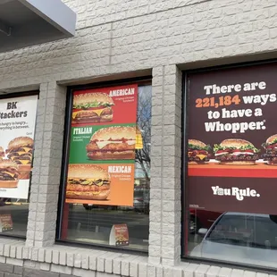 the front window of a restaurant