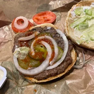 Whopper with no cheese