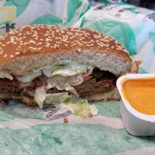 Impossible burg. And buffalo sauce.