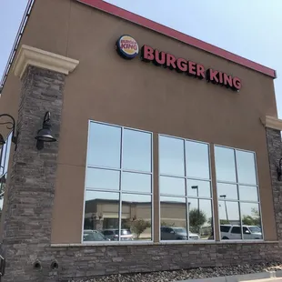 the front of the building