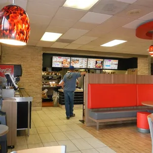 Very clean; pleasant but disorganized staff. Got my order wrong, but was apologetic, and quickly rectified the error.