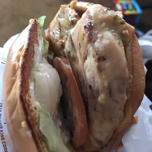 A disappointed chicken whopper