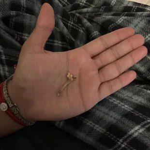 And to top it off there was a bone in the spicy chicken wrap