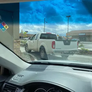 Ridiculous wait times in the drive-through. One car moving every seven minutes...