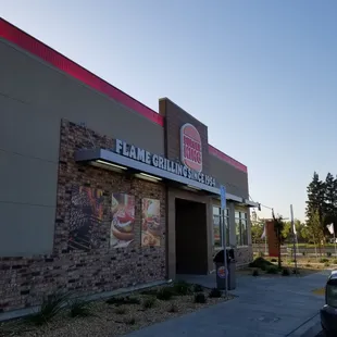 the front of the restaurant