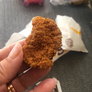 Overcooked chicken nuggets!!