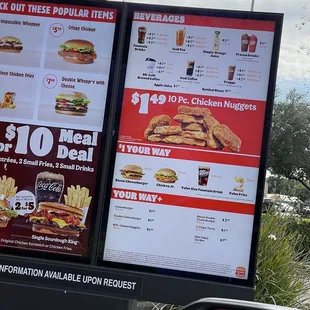 More menu