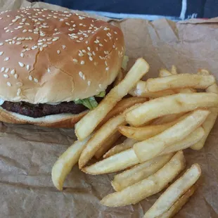 Whopper and fries