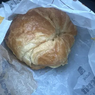 Bacon, egg, and cheese croissant
