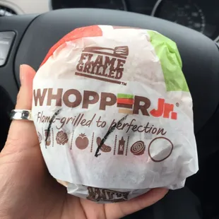 My whopper jr no mayo or pickles!