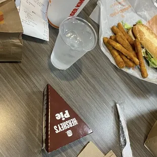 They provide water cups